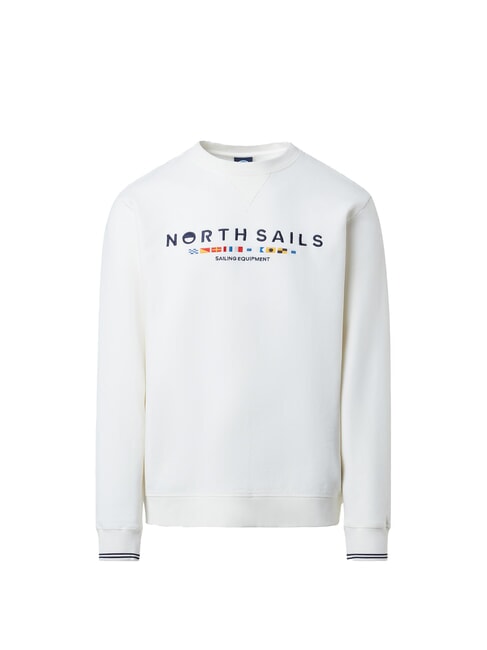 NORTH SAILS EMBROIDERY  marshmallow - Felpe Uomo