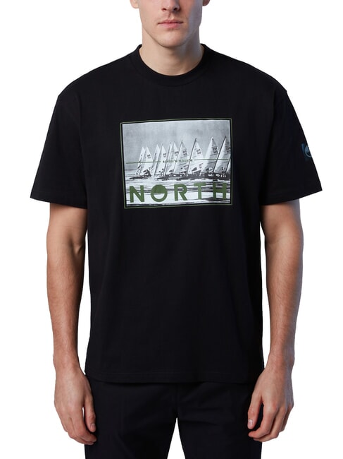 NORTH SAILS GRAPHIC T-Shirt in cotone black - T-shirt Uomo