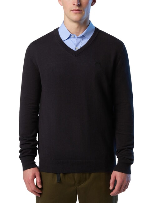 NORTH SAILS N|S Maglione con scollo a V black - Maglie Uomo