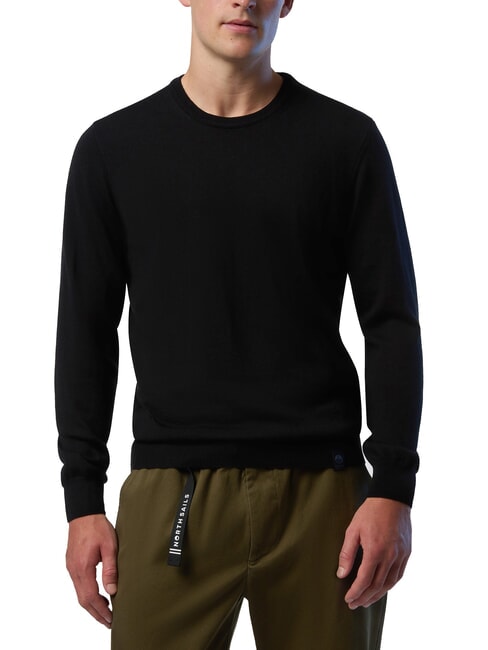 NORTH SAILS N|S Maglione a girocollo in lana black - Maglie Uomo