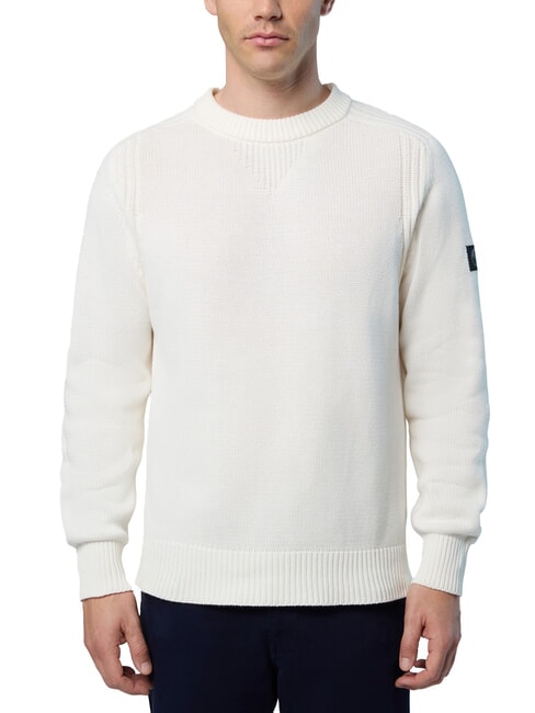 NORTH SAILS N|S Maglione a girocollo in cotone marshmallow - Maglie Uomo