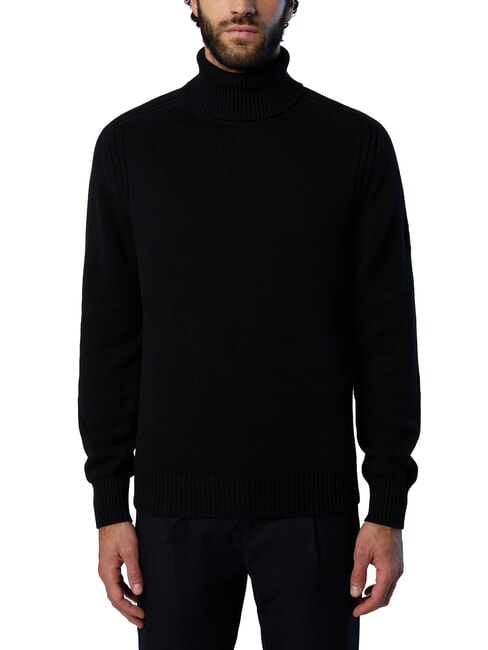 NORTH SAILS N|S Maglione a collo alto in cotone black - Maglie Uomo