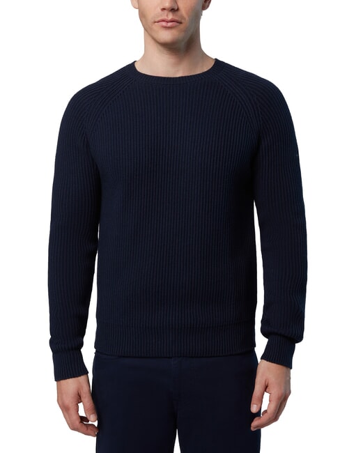 NORTH SAILS N|S Maglione girocollo a costine navy blue - Maglie Uomo