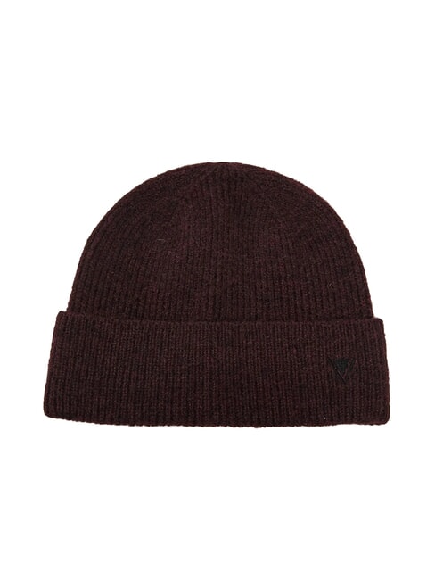 GAUDÌ ESTELLE Cappello beanie con risvolto wine - Cappelli