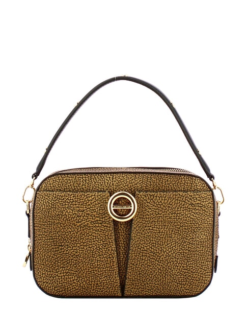 BORBONESE TULIP Mini Bag a mano, con tracolla op naturale/nero - Borse Donna