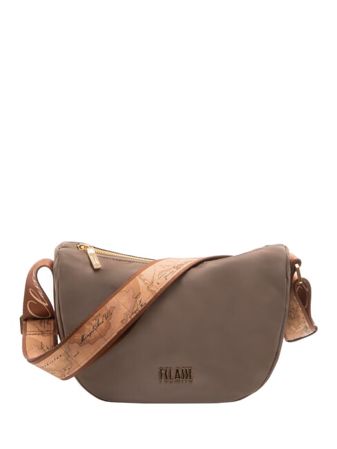 ALVIERO MARTINI PRIMA CLASSE STORMY NYLON Borsa mezzaluna piccola tracolla tortora - Borse Donna