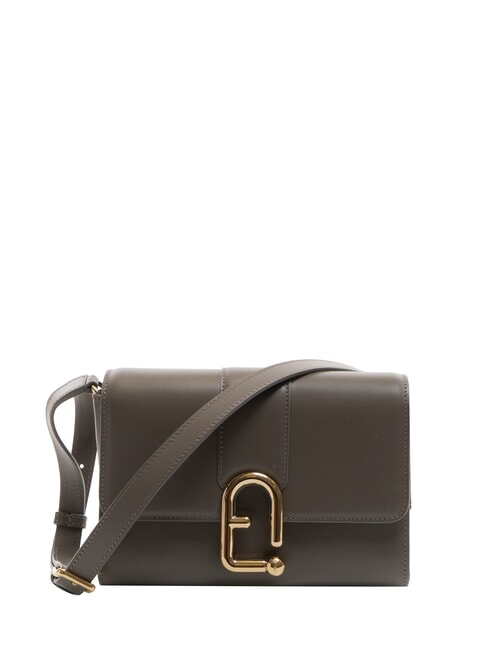 FURLA URBAN Borsa a tracolla piccola in pelle urban gray - Borse Donna