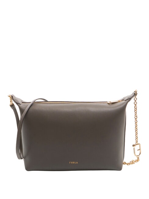 FURLA NUVOLA Borsa mini in pelle a tracolla urban gray - Borse Donna