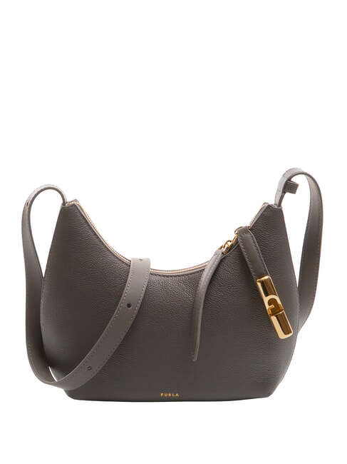 FURLA GOCCIA Borsa a spalla pelle martellata urban gray - Borse Donna