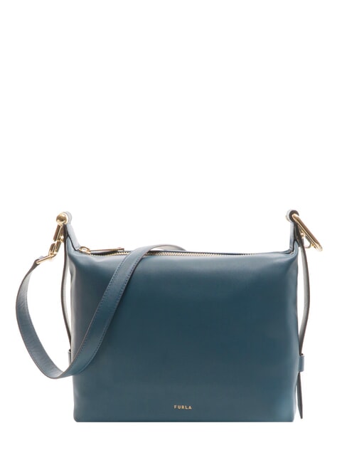 FURLA TONIE Borsa a tracolla, in pelle grigio blu - Borse Donna