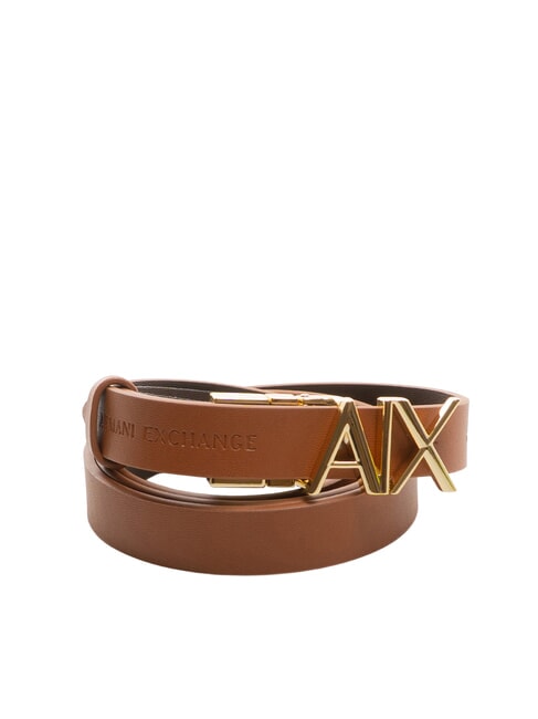 ARMANI EXCHANGE CINTURA Cintura reversibile in pelle coconut shell / hot fudge - Cinture