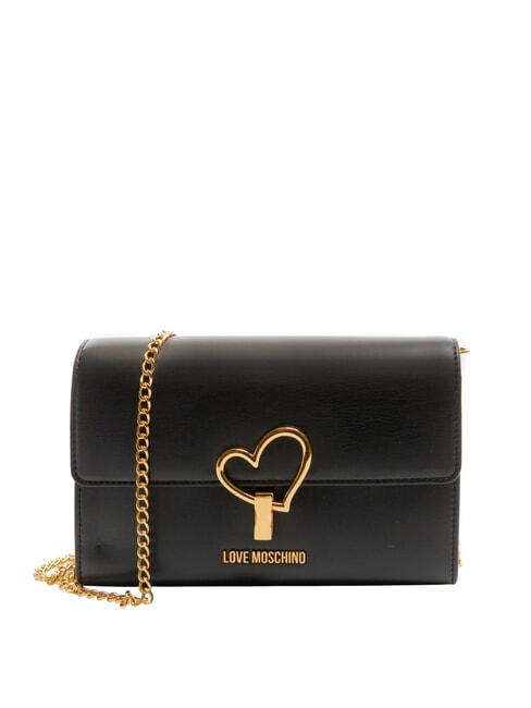 LOVE MOSCHINO SMART DAILY Pochette con tracolla catena Nero - Borse Donna