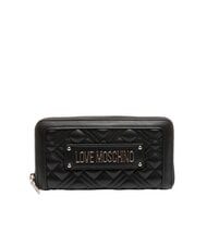 LOVE MOSCHINO QUILTED Portafoglio grande zip around - Portafogli Donna