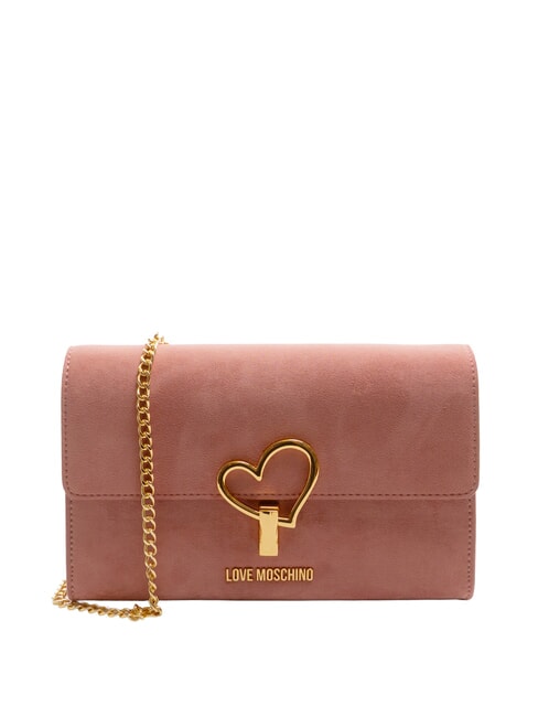 LOVE MOSCHINO SMART DAILY Borsa a tracolla con flap rosa antico - Borse Donna