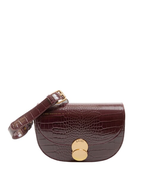 GAUDÌ EVELYN COCCO Borsa a tracolla stampata piccola wine - Borse Donna