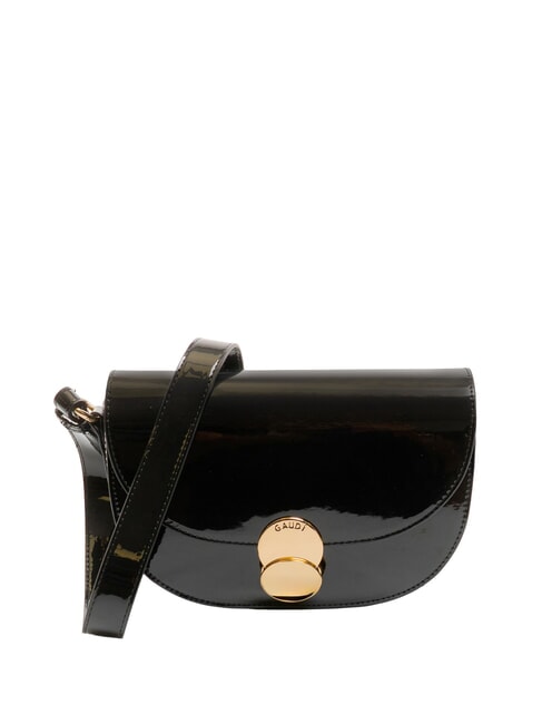GAUDÌ EVELYN LAK Borsa a tracolla piccola vernice NERO - Borse Donna