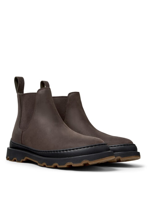 CAMPER BRUTUS+ Stivaletti donna in pelle nabuck dark brown - Scarpe Donna