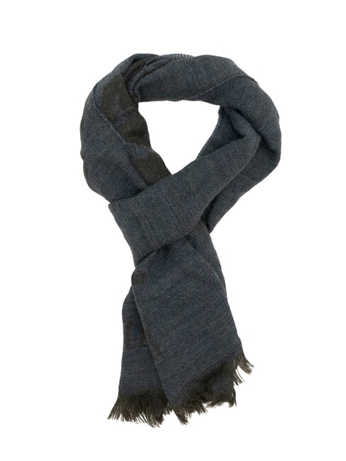 ALVIERO MARTINI PRIMA CLASSE GEO Sciarpa con frange blu lapis - Sciarpe