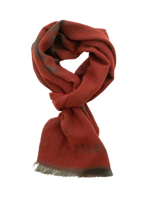 ALVIERO MARTINI PRIMA CLASSE GEO Sciarpa con frange rosso acero - Sciarpe