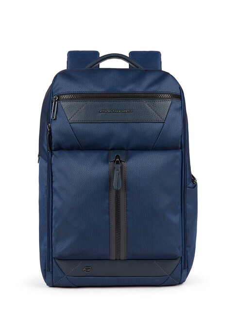 PIQUADRO TRAKAI Zaino porta PC 14"/Ipad 9,7"/11" blu - Zaini da lavoro porta PC