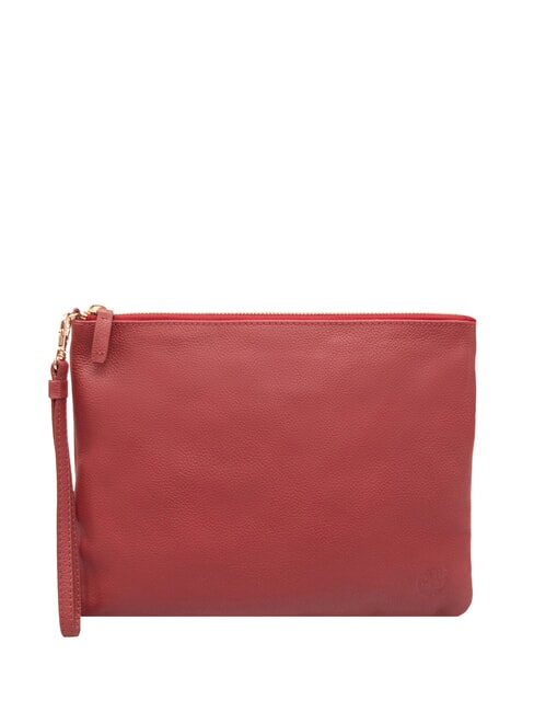 TIMBERLAND LARGE Pochette in pelle grande con polsierina red - Borse Donna