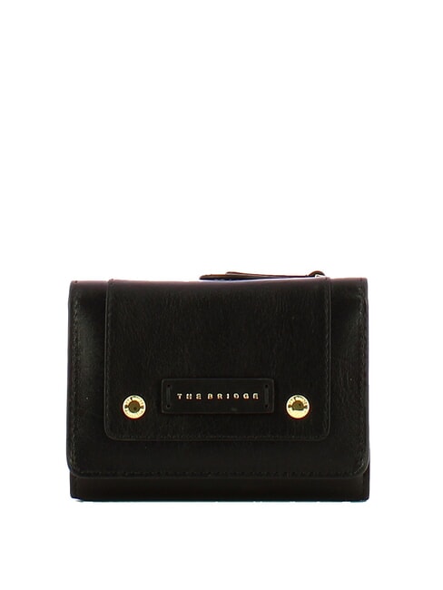 THE BRIDGE CECILIA Portafoglio in pelle Nero Oro - Portafogli Donna
