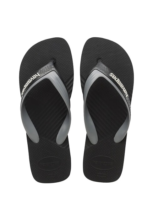 HAVAIANAS DUAL Infradito black/steel grey - Scarpe Uomo