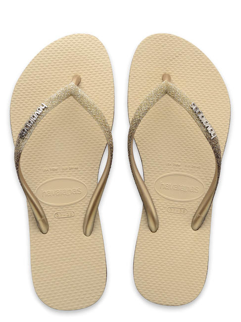 HAVAIANAS SLIM SPARKLE Infradito SAND/GREY - Scarpe Donna