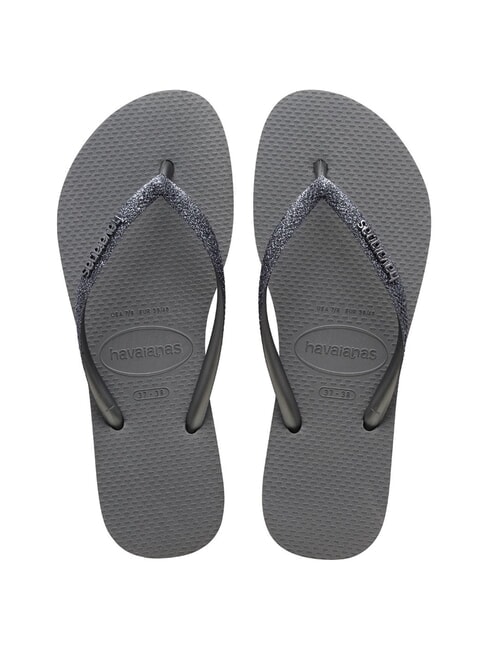 HAVAIANAS SLIM GLITTER II Infradito grey/graphite - Scarpe Donna