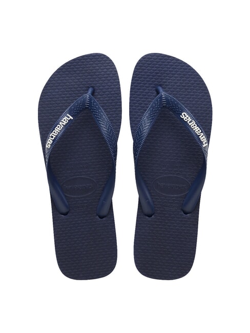 HAVAIANAS TOP RUBBER LOGO FILETE Infradito navyblu - Scarpe Uomo