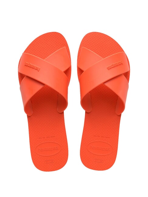 HAVAIANAS AQUA Ciabattina fascia incrociata sunset orange - Scarpe Donna
