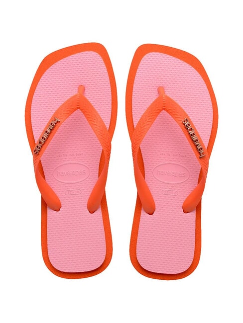 HAVAIANAS TOP SQUARE FUSION Infradito sunset orange - Scarpe Donna