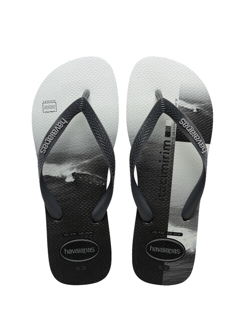 HAVAIANAS TOP SURFER Infradito new graphite/new graphite - Scarpe Uomo