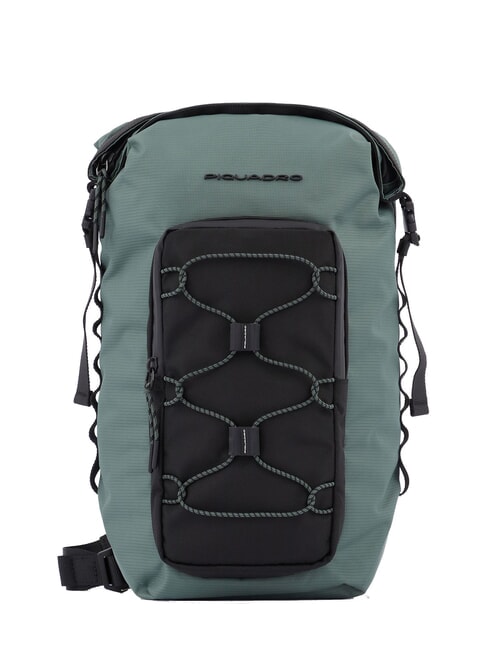 PIQUADRO MICK Zaino Monospalla verde-nero - Zaini da lavoro porta PC