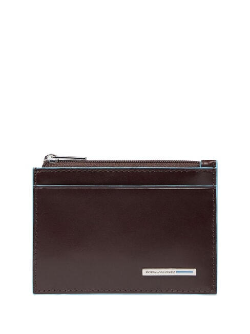 PIQUADRO BLUE SQUARE Bustina portachiavi in pelle MOGANO - Portachiavi