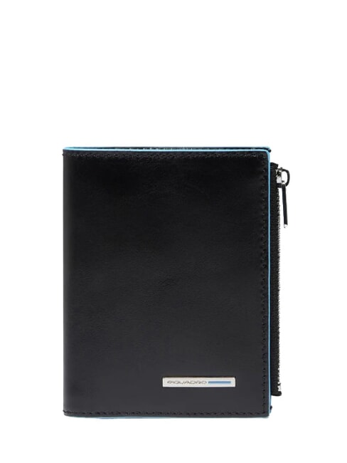 PIQUADRO BLUE SQUARE Portafoglio verticale in pelle Nero - Portafogli Uomo
