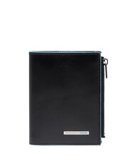 PIQUADRO BLUE SQUARE Portafoglio verticale in pelle Nero - Portafogli Uomo - 1