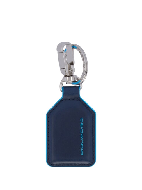 PIQUADRO BLUE SQUARE Portachiavi con moschettone blu - Portachiavi