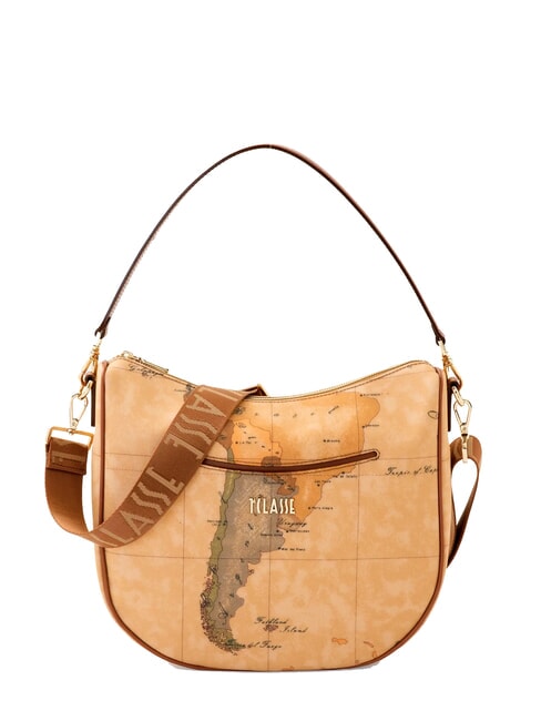ALVIERO MARTINI PRIMA CLASSE GEO CLASSIC Borsa mezzaluna a spalla NATURALE - Borse Donna