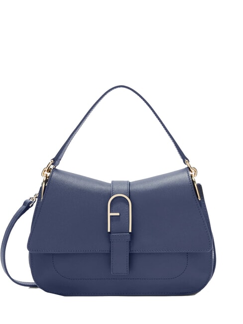 FURLA FLOW M Borsa a mano in pelle blu reale - Borse Donna
