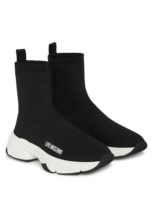 LOVE MOSCHINO STARDUST 60 Sneakers in tessuto Nero - Scarpe Donna