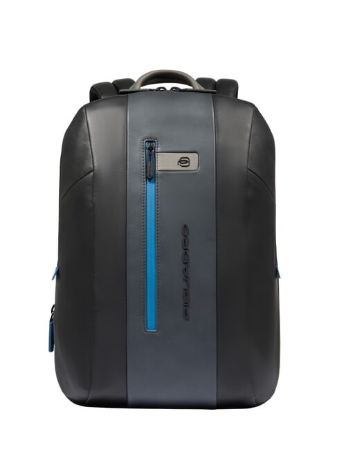 PIQUADRO URBAN Zaino porta PC 15,6", in pelle nero grigiongr - Zaini da lavoro porta PC
