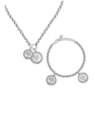 MORELLATO LOVE Kit collana e bracciale con charms e cristalli - Collane