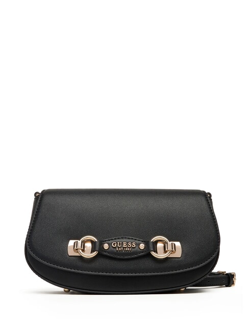 GUESS MIMINA Borsa a tracolla con flap NERO - Borse Donna