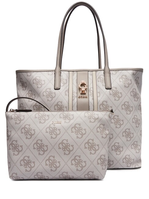 GUESS ERENIA Shopper con pochette dark taupe logo - Borse Donna
