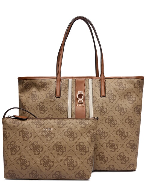 GUESS ERENIA Shopper con pochette LATTE LOGO - Borse Donna