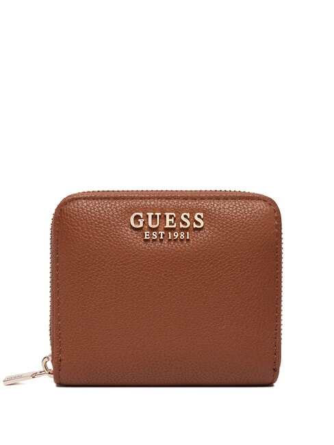 GUESS GREGORIA Portafoglio piccolo zip around COGNAC - Portafogli Donna