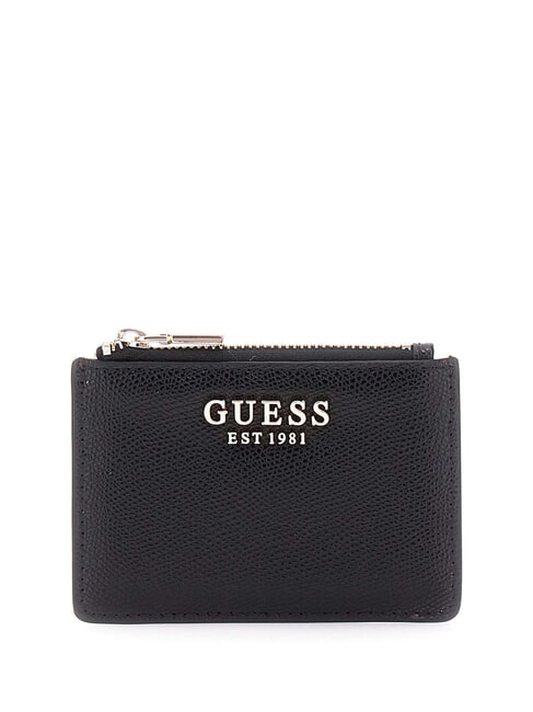 GUESS AMORETTE Portacarte piatto con zip NERO - Portafogli Donna