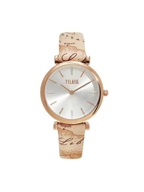 ALVIERO MARTINI PRIMA CLASSE SARDEGNA Orologio solo tempo cinturino pelle geographical beige - Orologi