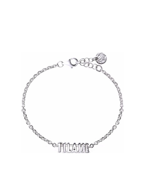 ALVIERO MARTINI PRIMA CLASSE MONTENAPO  Bracciale in argento con logo acciaio - Bracciali Donna